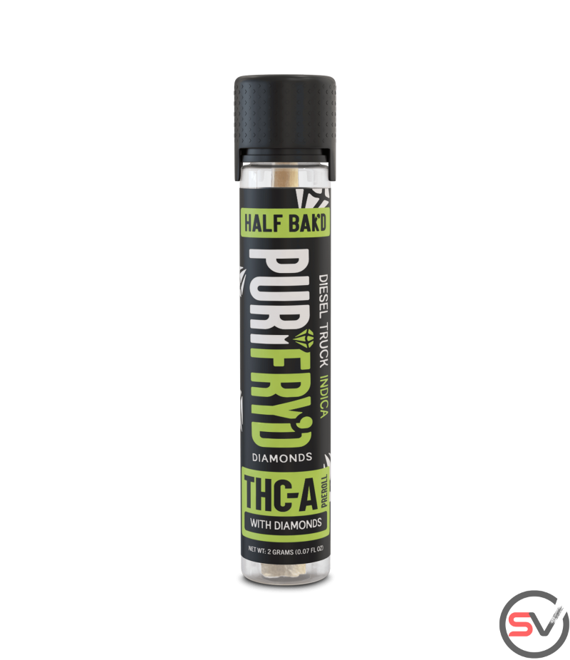 HALF BAKD THC-A PURIFRY'D 2G PREROLL WITH DIAMONDS